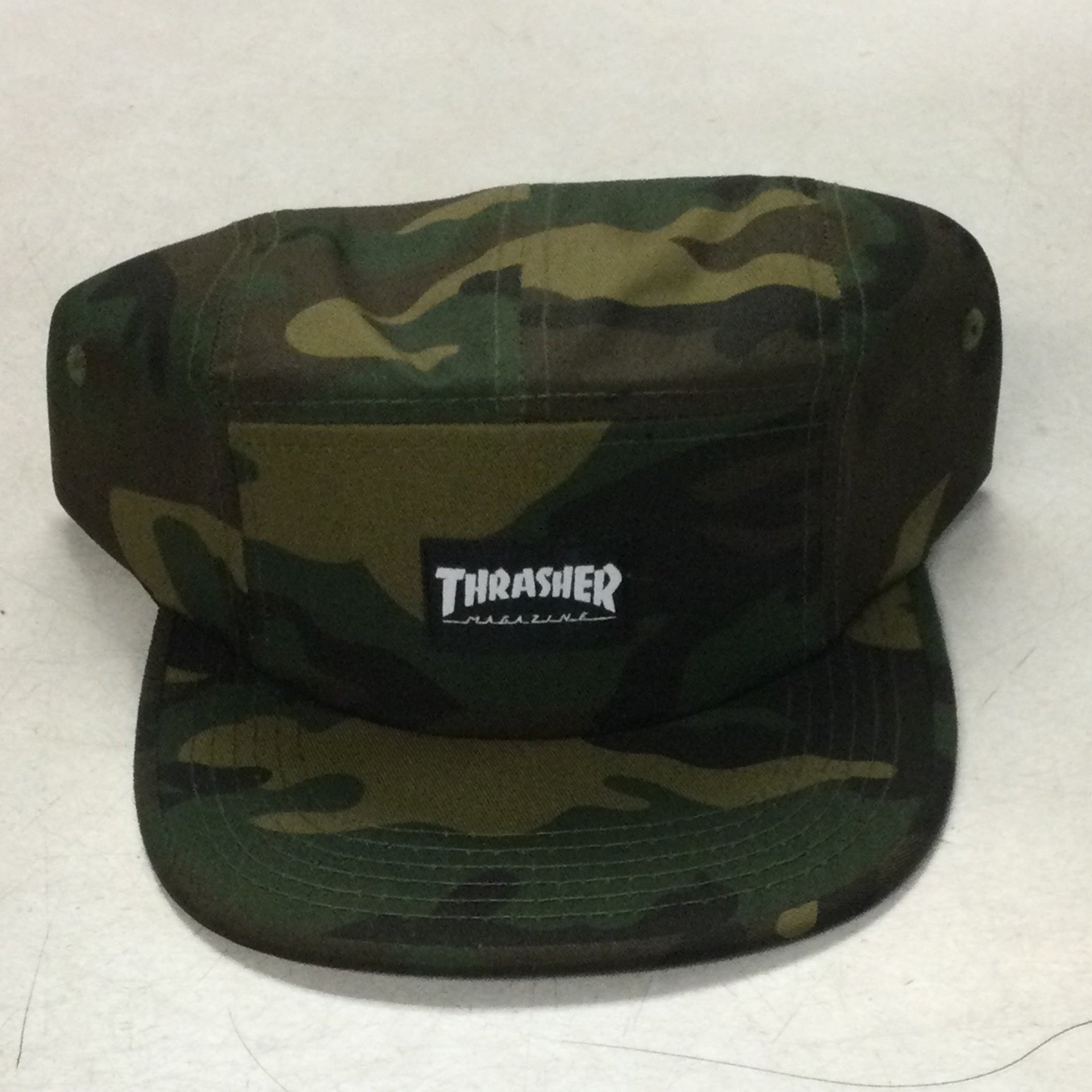 Thrasher Camo 5 panel Hat Cream City Skatepark